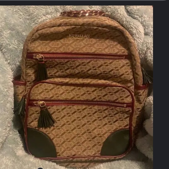 MZ Wallace Crosby Backpack Ivy Logo Jacquard.Size S - Picture 12 of 14
